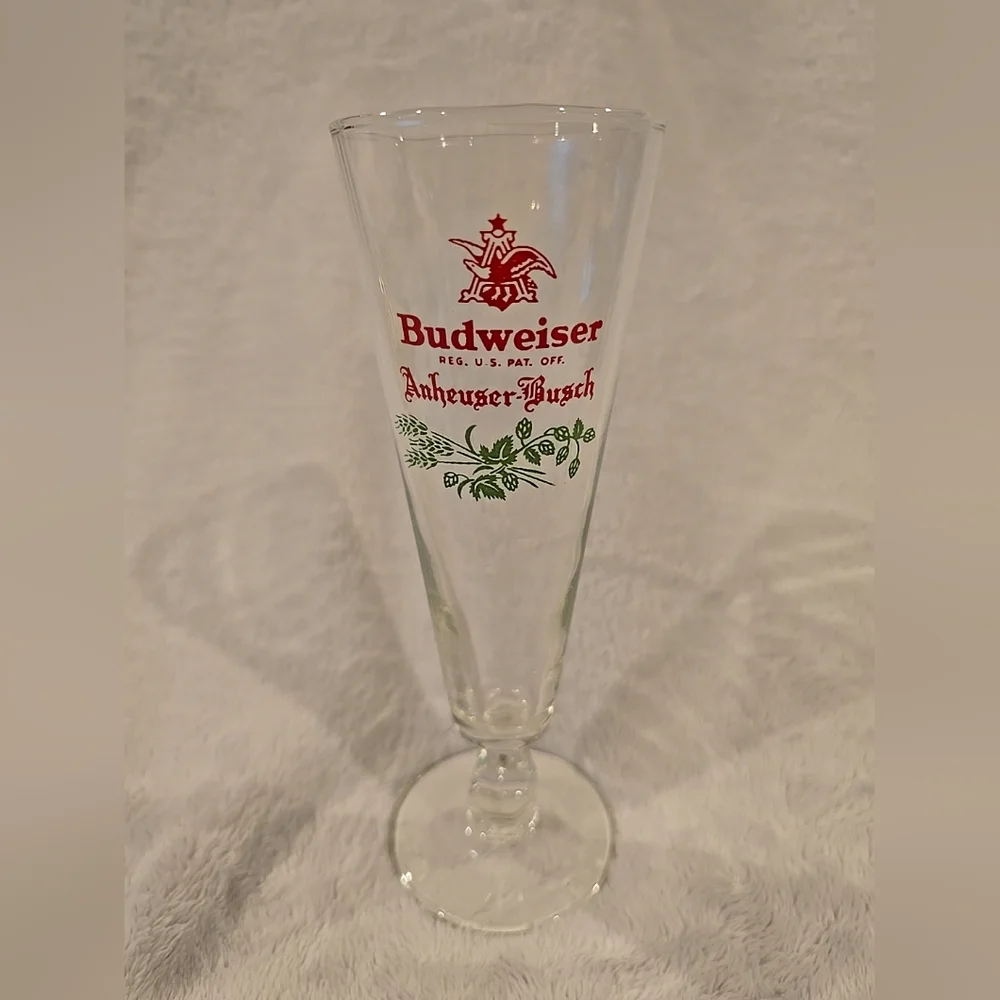 Vintage‎ 1950s Budweiser Pilsner Glass